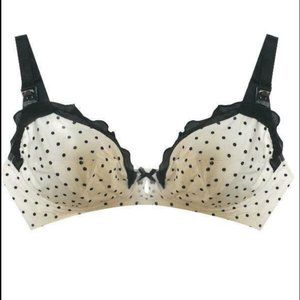 Cake Retro polkadot ruffle Nursing bra 34C